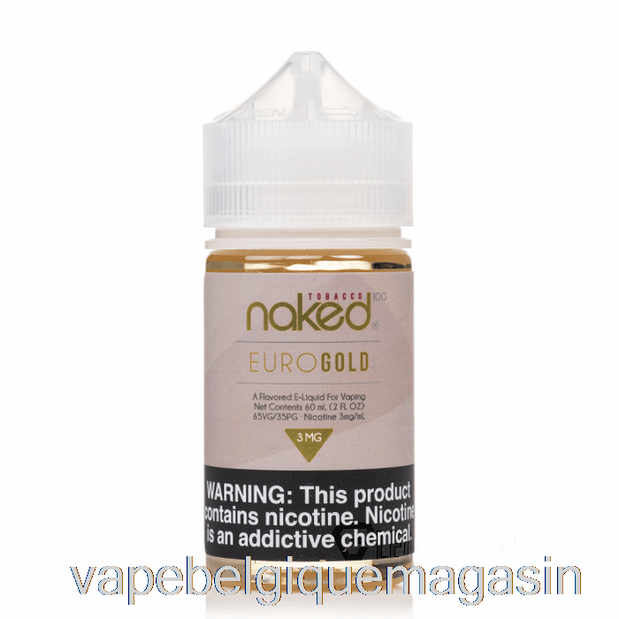 Vape Belgique Euro Gold - Tabac Nu 100 - 60ml 0mg